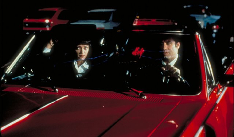 John Travolta y Uma Thurman en Pulp Fiction
