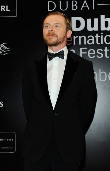 Simon Pegg en Misión: Imposible. Protocolo fantasma (Premiere en Dubai. Diciembre 2011)