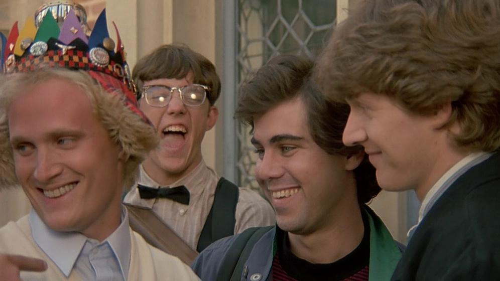 Matthew Lillard, Patrick Labyorteaux y Evan MacKenzie en Ghoulies III: Los Ghoulies van a la Universidad