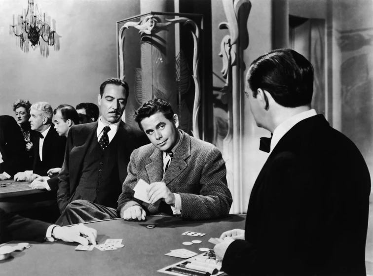 Glenn Ford y Joseph Calleia en gilda