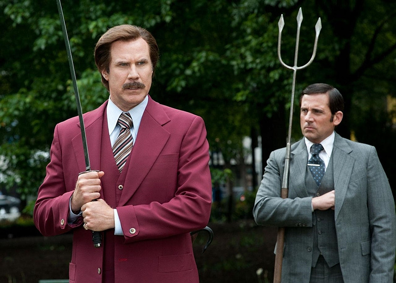 Will Ferrell y Steve Carell en Los Amos de la Noticia