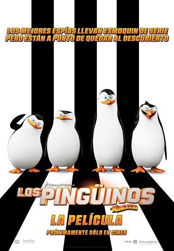 Poster de Los Pingüinos de Madagascar. La Película