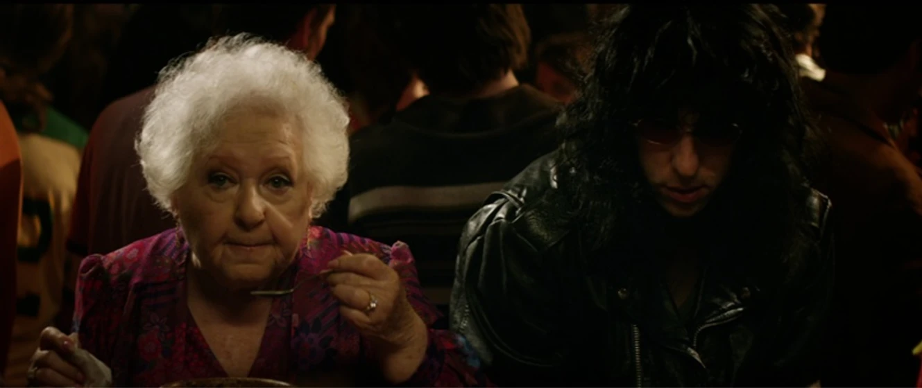 Joel David Moore y Estelle Harris en cbgb