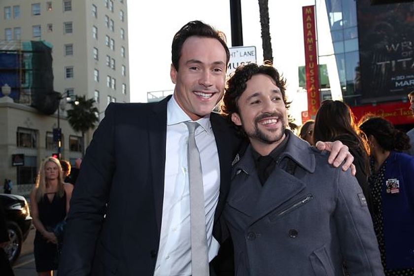 Chris Klein y Thomas Ian Nicholas en American Pie: El Reencuentro (Premiere en Los Angeles. Abril 2012)