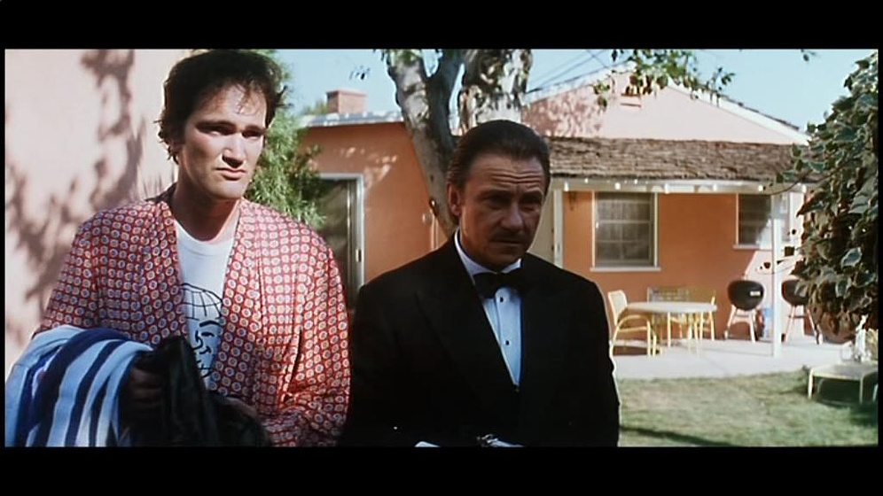 Harvey Keitel y Quentin Tarantino en Pulp Fiction