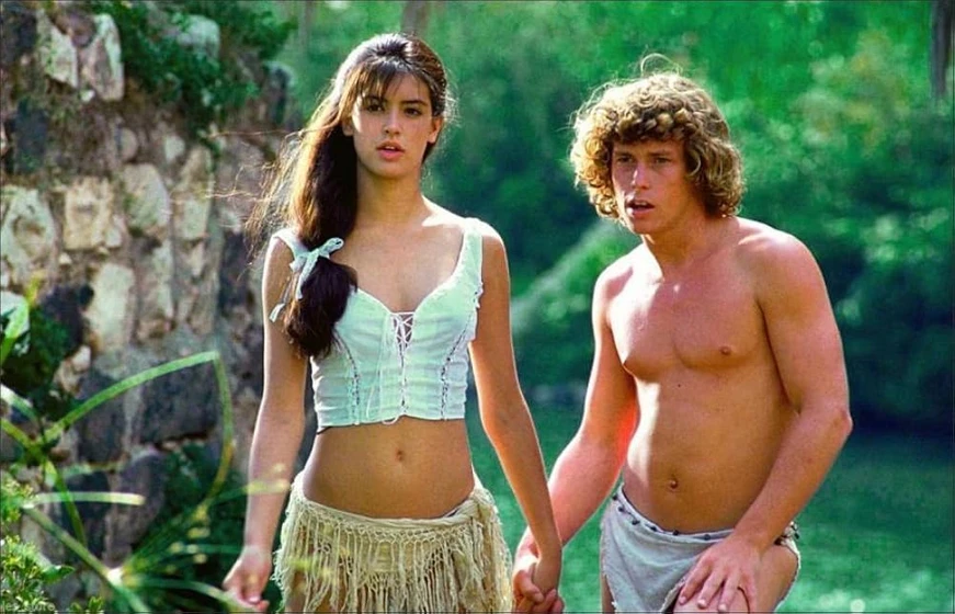 Phoebe Cates y Willie Aames en paradise-1982