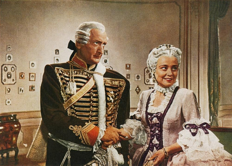 Hans Albers y Käthe Haack en las-aventuras-del-baron-munchhausen