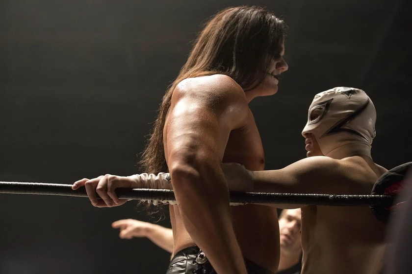 Brett Granstaff y James Preston Rogers en the-masked-saint