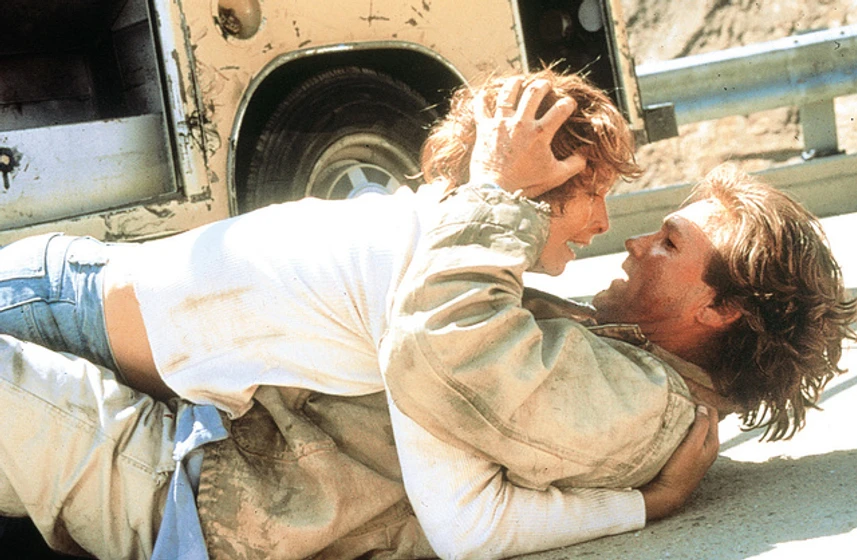 Kurt Russell y Kathleen Quinlan en breakdown