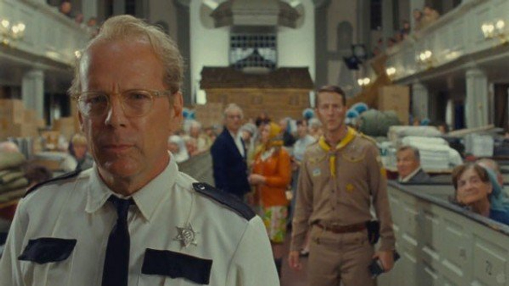 Bruce Willis y Edward Norton en Moonrise Kingdom