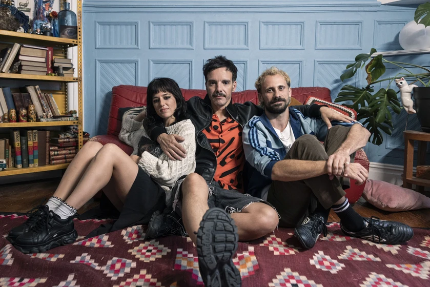 Marina Salas, Oriol Pla y Javier Giner en esta-soledad (Rodaje)