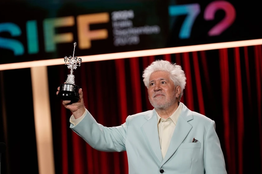 Pedro Almodóvar en la-habitacion-de-al-lado (Festival de San Sebastián. Septiembre 2024)