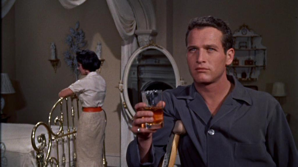 Paul Newman y Elizabeth Taylor en La Gata Sobre el Tejado de Zinc