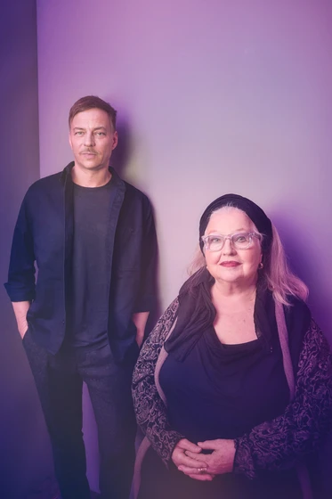 Hanna Schygulla y Tom Wlaschiha en yunan (Berlinale. Febrero 2025)