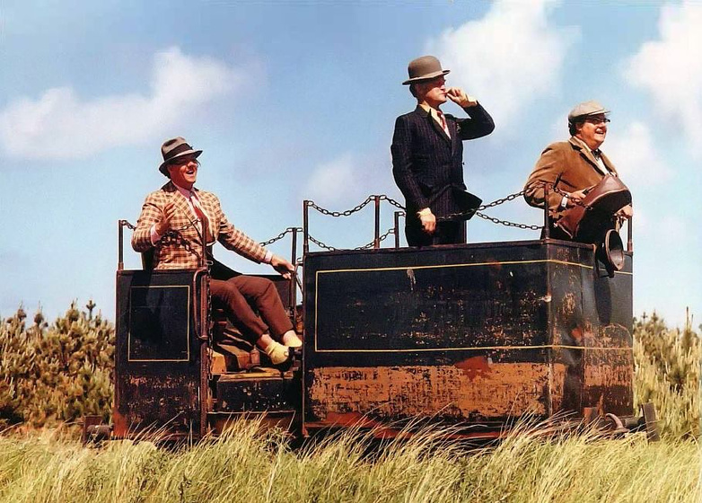 Ove Sprogøe, Morten Grunwald y Poul Bundgaard en the-olsen-gang-in-jutland