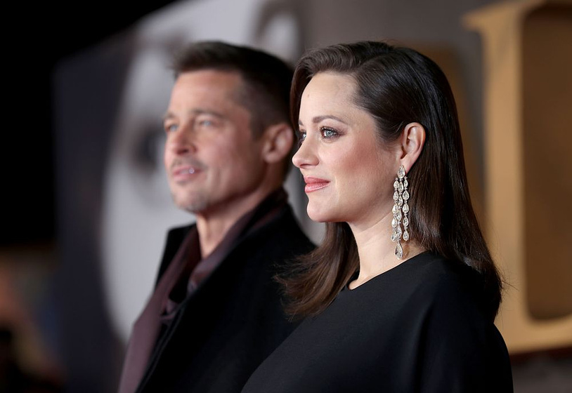 Brad Pitt y Marion Cotillard en Aliados (Premiere en Londres. Noviembre 2016)