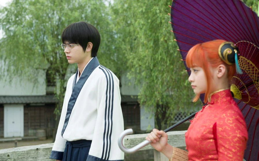 Yûya Yagira y Masami Nagasawa en gintama