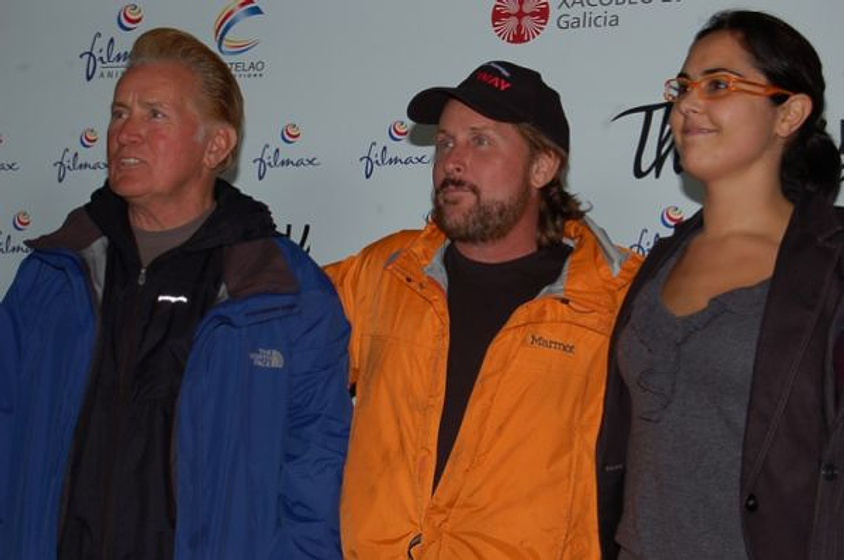 Martin Sheen y Emilio Estevez en The Way (Presentación en Compostela. Noviembre 2009)