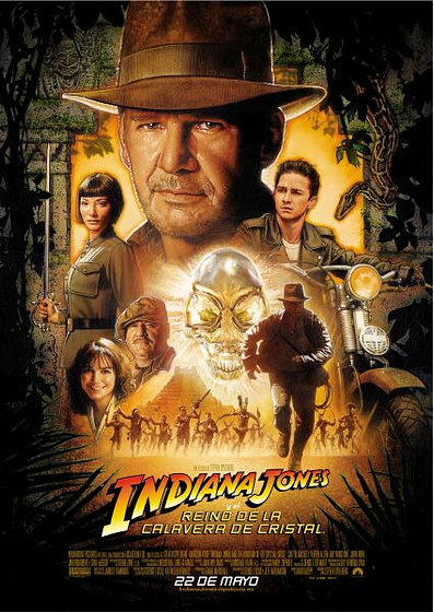 Imagen de Indiana Jones y el Reino de la Calavera de Cristal (Cartel final)