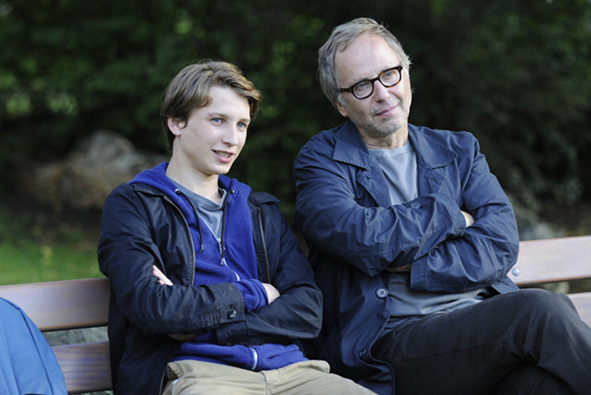 Fabrice Luchini y Ernst Umhauer en En la Casa
