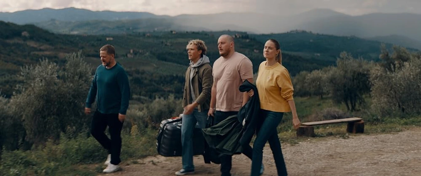 Anders Matthesen, Ari Alexander, Christopher y Karoline Brygmann en en-la-toscana