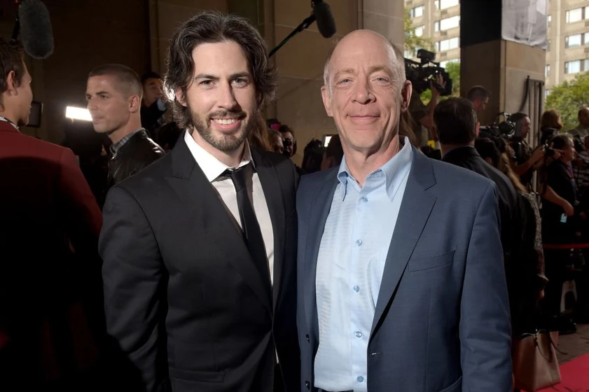 J.K. Simmons y Jason Reitman en Hombres, mujeres y niños (Premiere en Toronto. 2014)