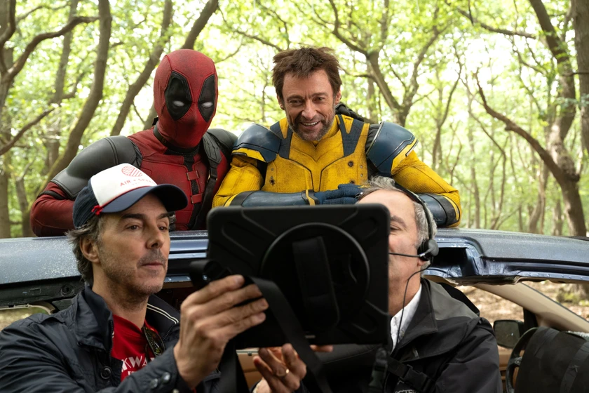 Hugh Jackman y Shawn Levy en Deadpool y Lobezno (Rodaje)