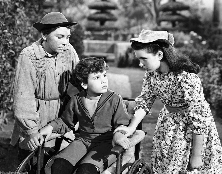 Margaret O'Brien, Dean Stockwell y Brian Roper en El Jardín Secreto