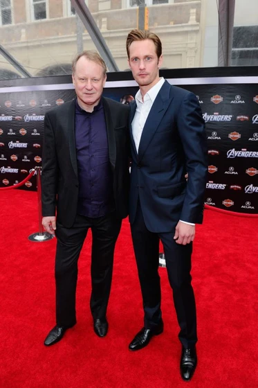 Stellan Skarsgård y Alexander Skarsgård en Los Vengadores (Premiere en Los Angeles. Abril 2012)