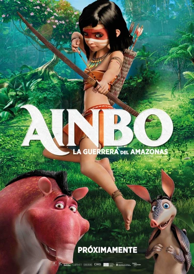 Imagen de ainbo-la-guerrera-del-amazonas (Cartel teaser español)