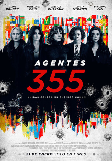 Imagen de Agentes 355 (Cartel final español)