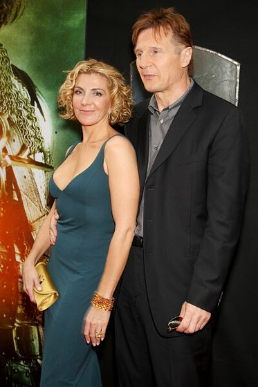 Liam Neeson y Natasha Richardson en Las Crónicas de Narnia: El Príncipe Caspian (Premiere en New York. Mayo 2008)