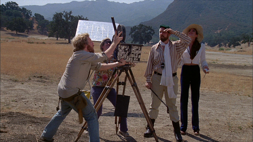 Jonathan Kaplan, Paul Bartel, Mary Woronov y George Wagner en Esas Locas del Cine