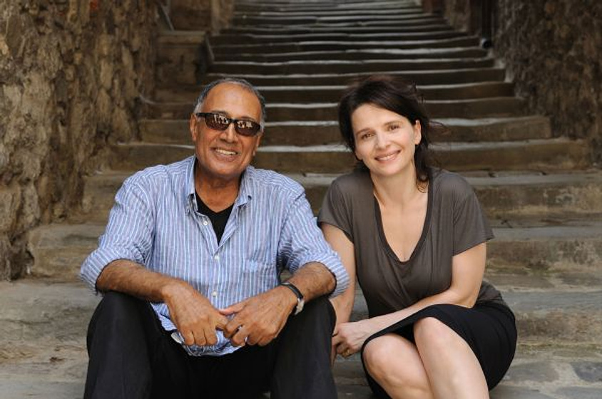 Juliette Binoche y Abbas Kiarostami en Copia Certificada