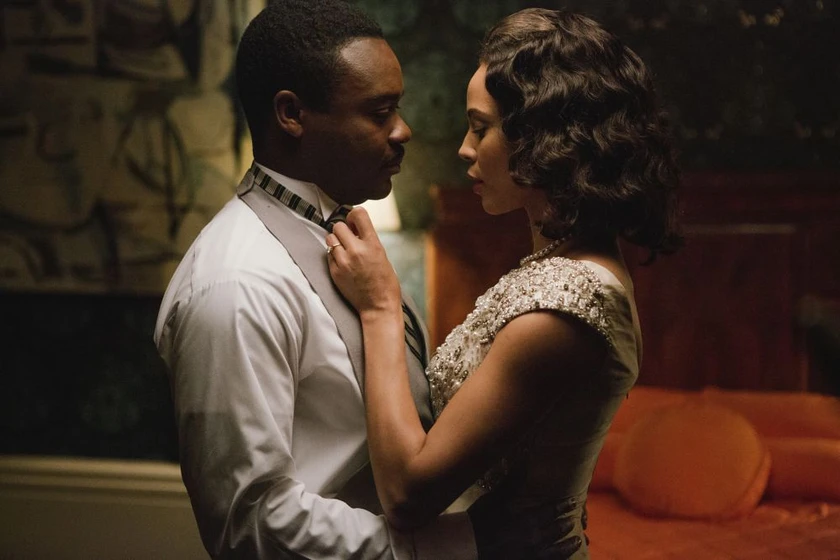 Carmen Ejogo y David Oyelowo en selma