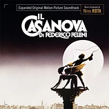 Carátula de la banda de sonido de Casanova, de Federico Fellini