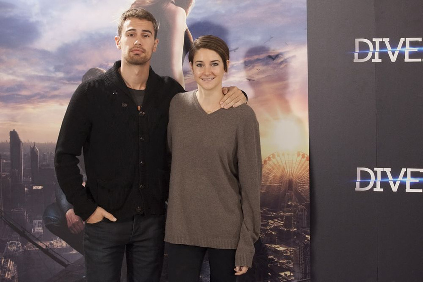 Shailene Woodley y Theo James en Divergente (Premiere en Madrid. Abril 2014)