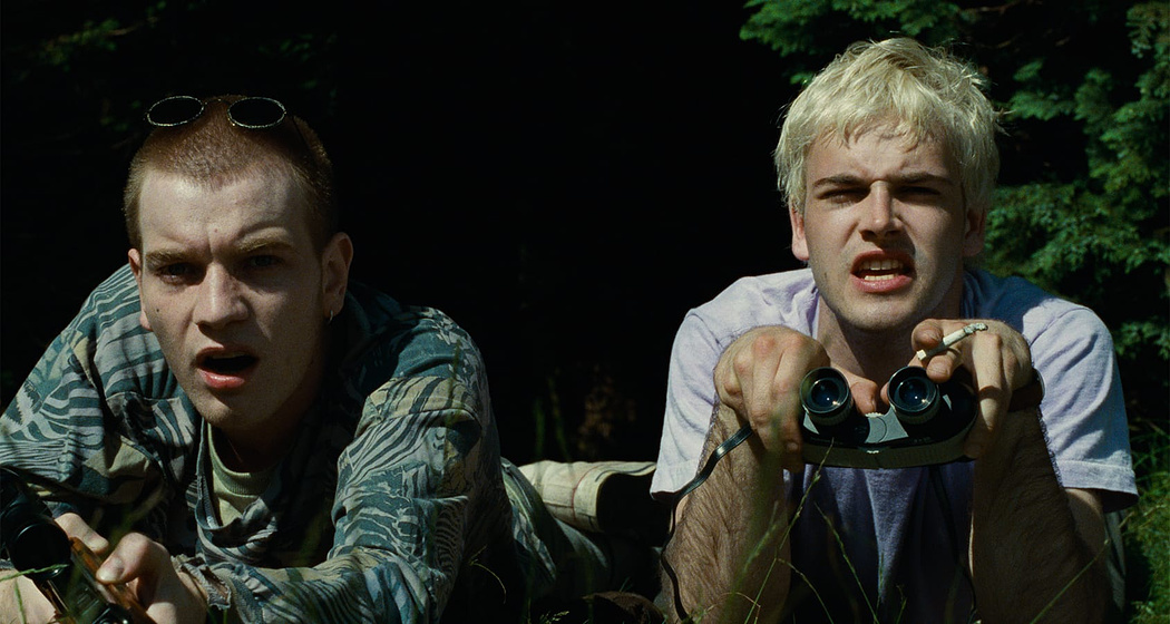 Ewan McGregor y Jonny Lee Miller en Trainspotting