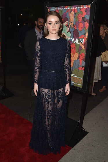Kaitlyn Dever en Hombres, mujeres y niños (Premiere en Los Angeles. Octubre 2014)