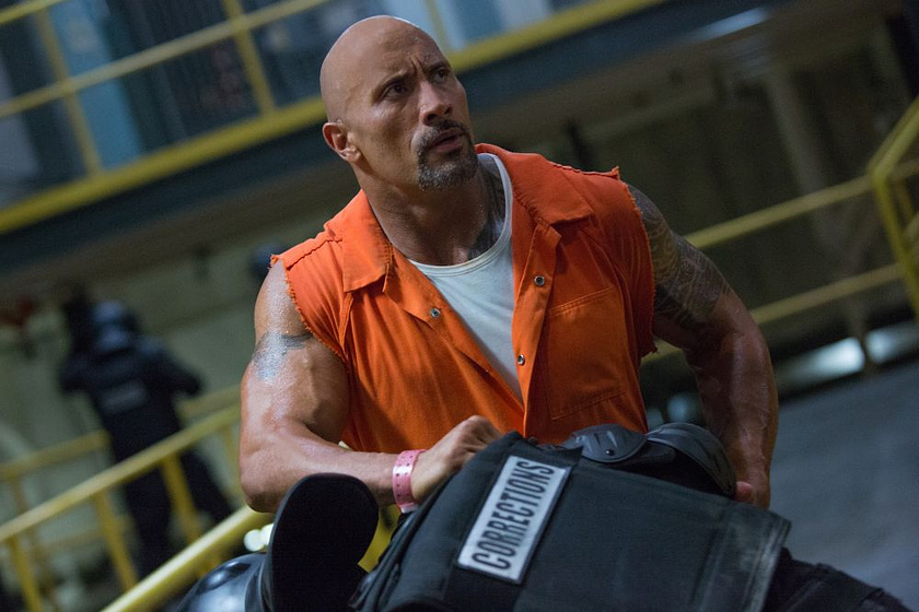 Dwayne Johnson en Fast & Furious 8