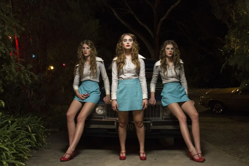 Maiah Stewardson, Fiona Dawson y Grace Dawson en la-chica-dormida