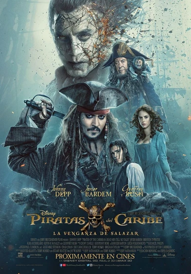 Imagen de piratas-del-caribe-la-venganza-de-salazar (Cartel teaser español)