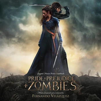 Carátula de la banda de sonido de Orgullo + prejuicio + zombies