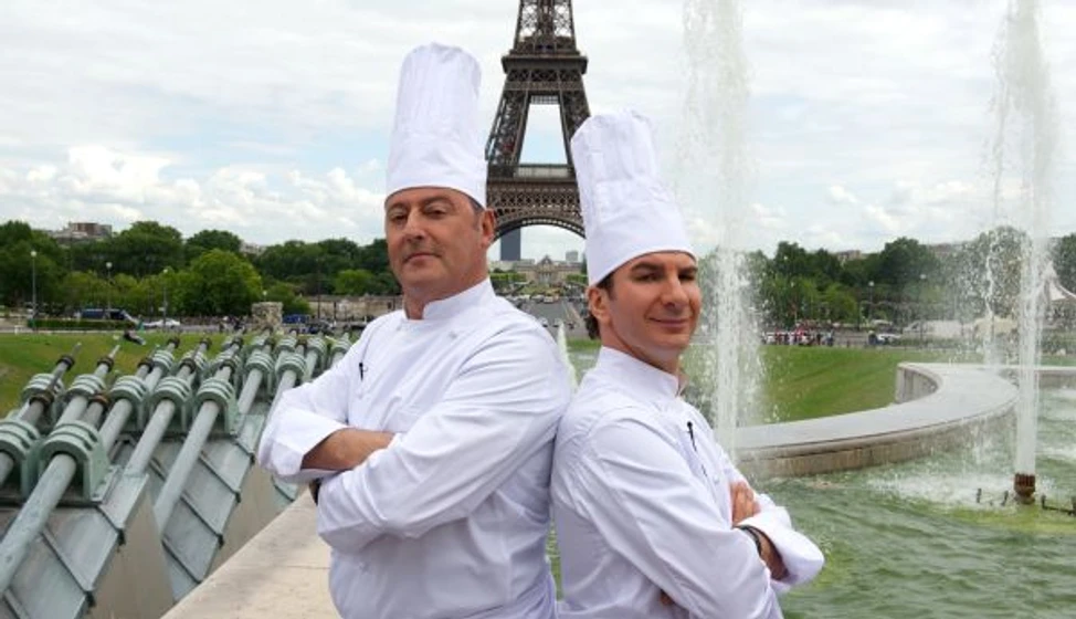 Jean Reno y Michaël Youn en el-chef