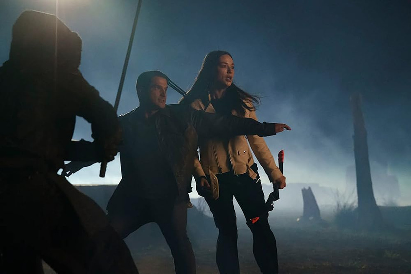 Tyler Posey y Crystal Reed en Teen Wolf: The Movie