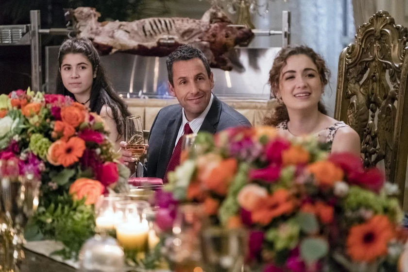 Adam Sandler, Allison Strong y Chloe Himmelman en la-peor-semana