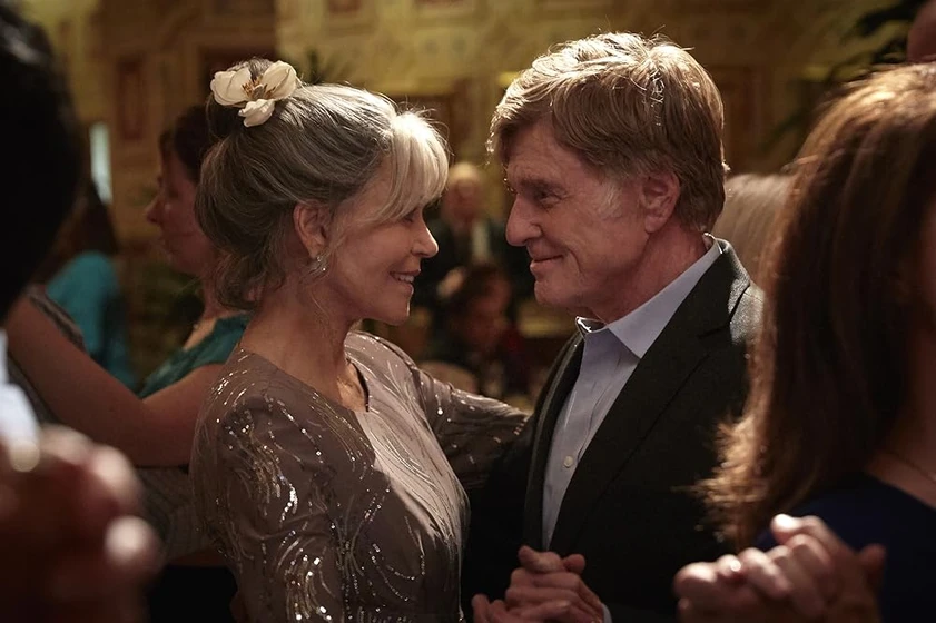 Robert Redford y Jane Fonda en nosotros-en-la-noche