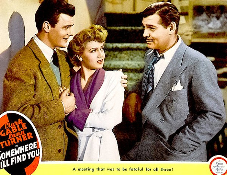 Clark Gable en Somewhere I'll Find You (Poster)