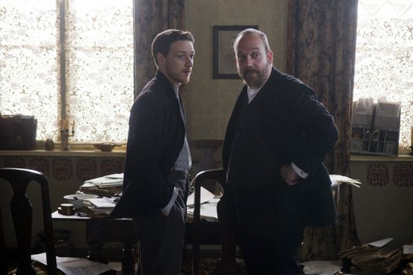 Paul Giamatti y James McAvoy en La Última Estación