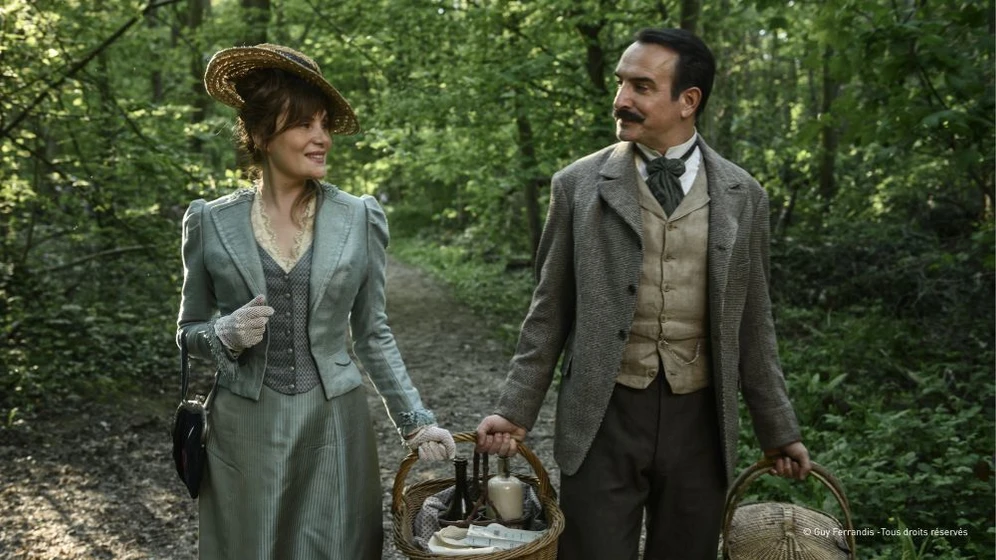 Emmanuelle Seigner y Jean Dujardin en el-oficial-y-el-espia